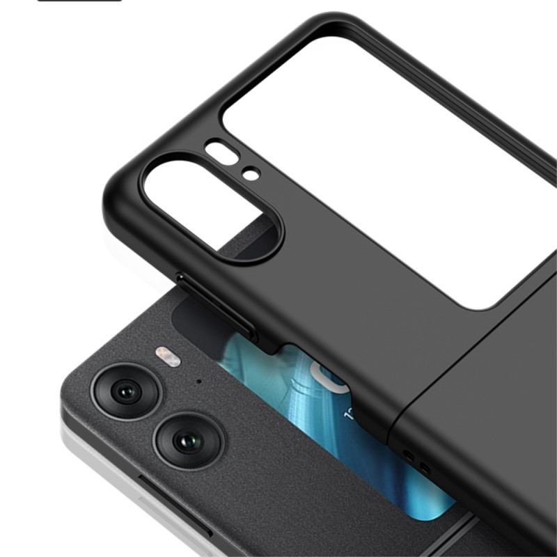 Capa Para Oppo Find N2 Flip De Couro Sensação De Pele