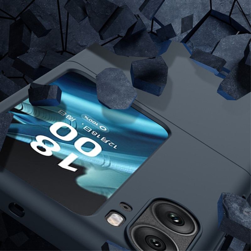 Capa Para Oppo Find N2 Flip De Couro Sensação De Pele