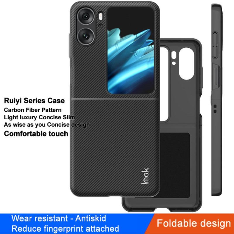 Capa Para Oppo Find N2 Flip De Couro Série Ruiyi Imak