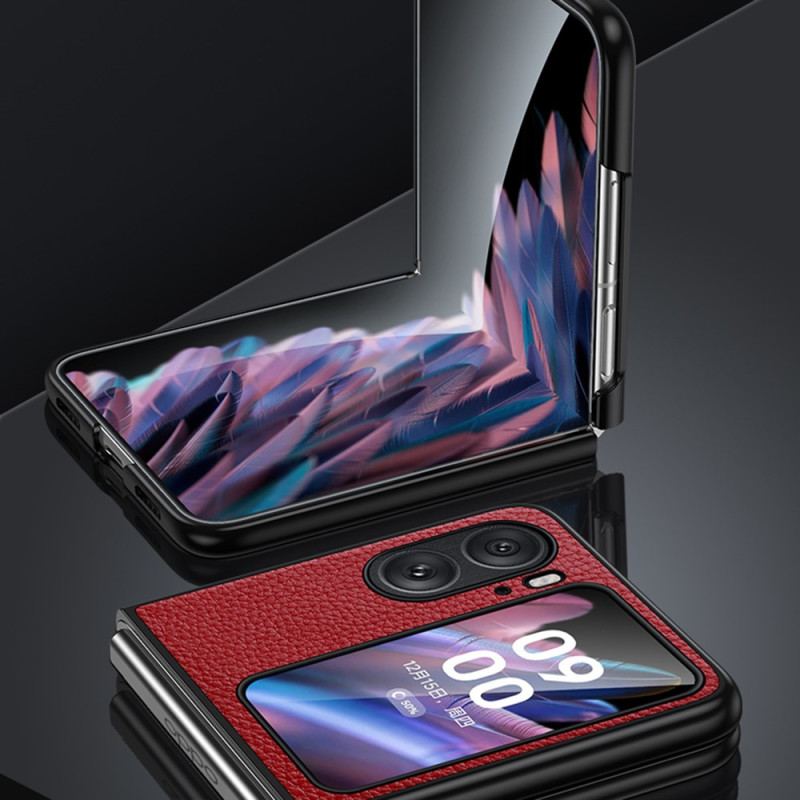 Capa Para Oppo Find N2 Flip De Couro Couro Sintético