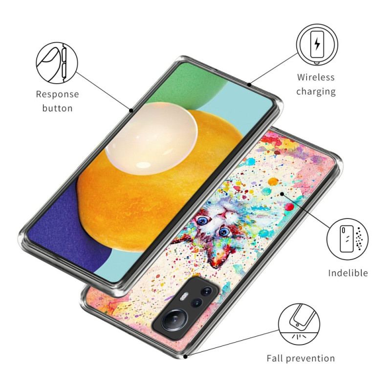 Capa De Celular Para Xiaomi 12 Lite Gato Anti-amarelamento
