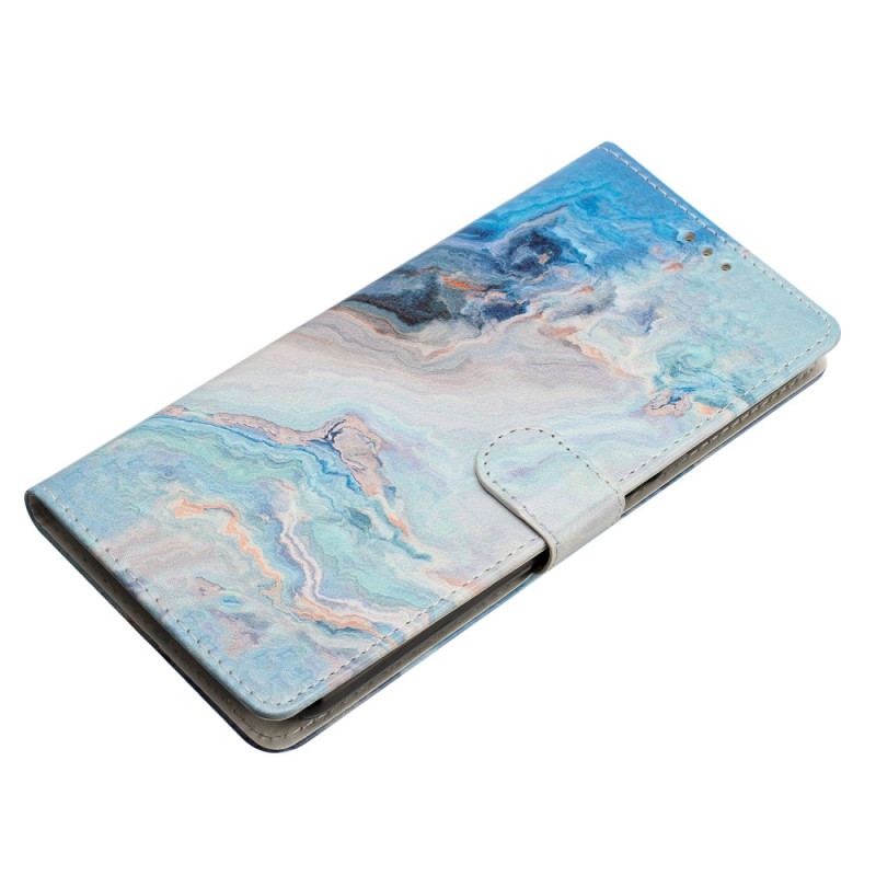 Capa De Couro Para Xiaomi 12 Lite De Cordão Tira De Mármore