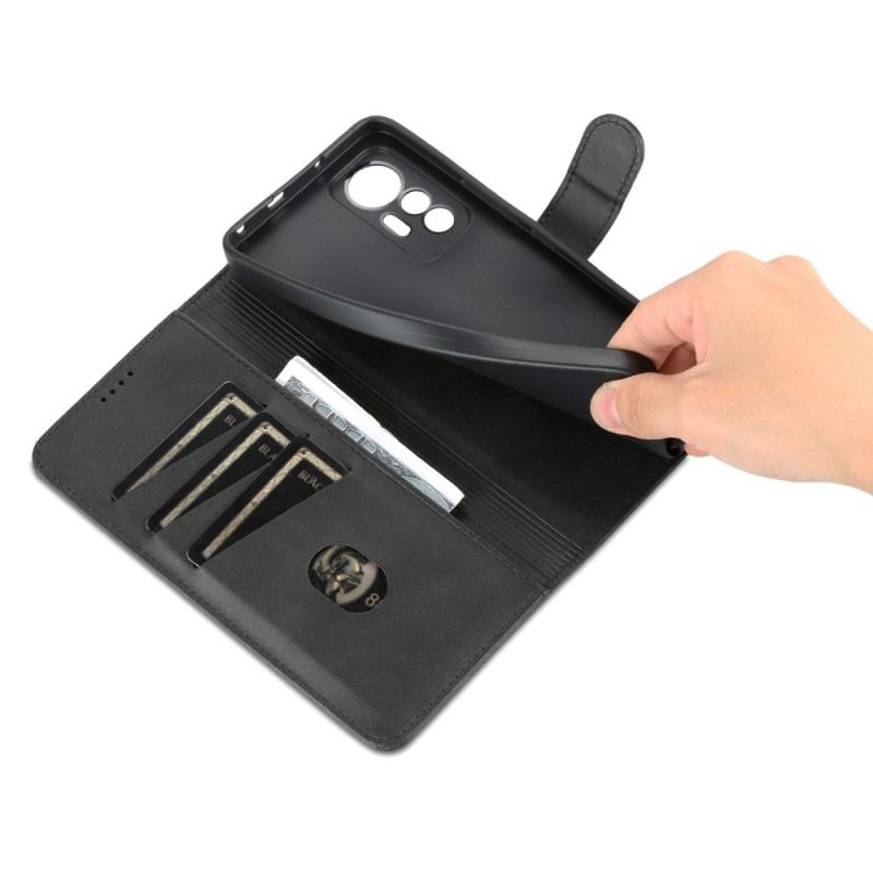 Capa De Couro Para Xiaomi 12 Lite Couro Sintético Azns