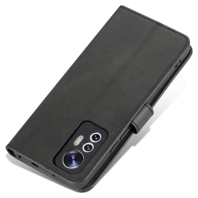 Capa De Couro Para Xiaomi 12 Lite Couro Sintético Azns