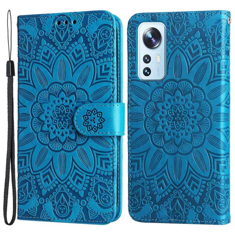 Capa Em Pele Para Xiaomi 12 Lite Mandala Completa