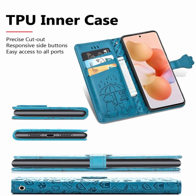 Capa Flip Para Xiaomi 12 Lite Animais Animados