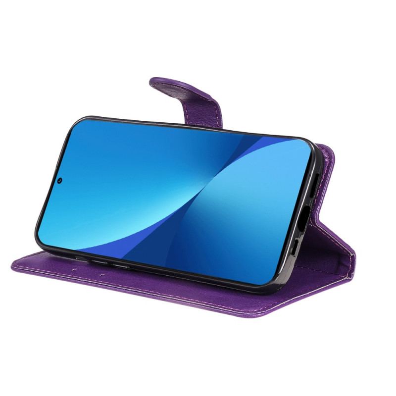 Capa Flip Para Xiaomi 12 Lite De Cordão Simples Com Alça