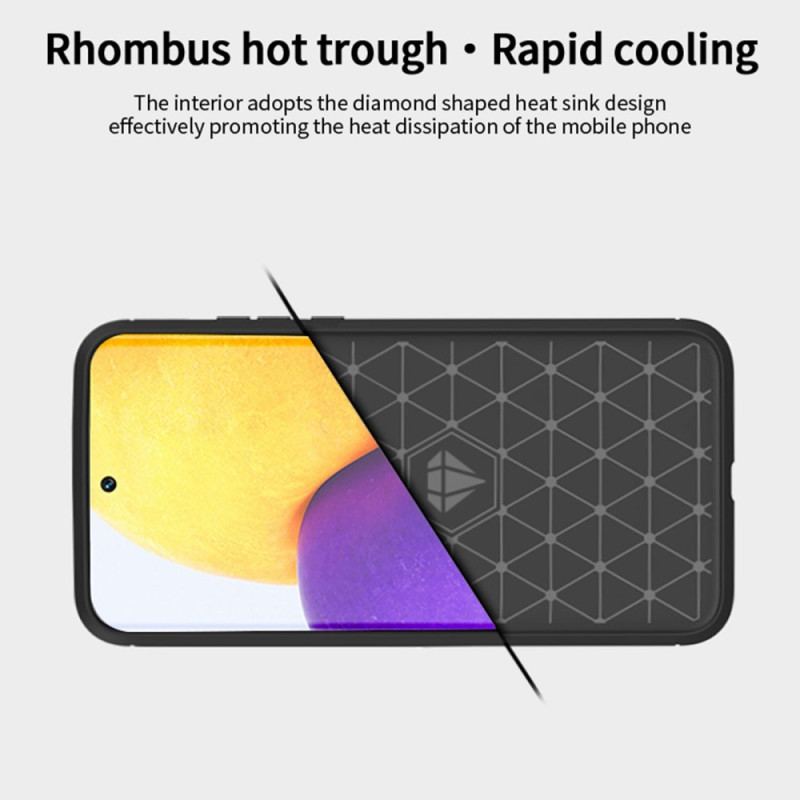 Capa Para Xiaomi 12 Lite Fibra De Carbono Escovada Mofi
