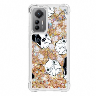 Capa Para Xiaomi 12 Lite Lantejoulas Mr Dog
