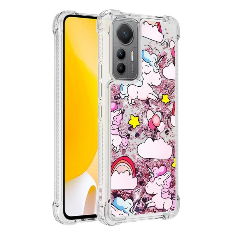 Capa Para Xiaomi 12 Lite Unicórnios Brilhantes