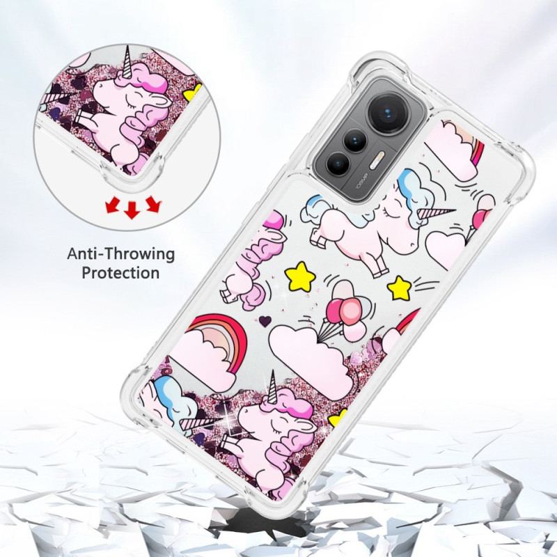 Capa Para Xiaomi 12 Lite Unicórnios Brilhantes