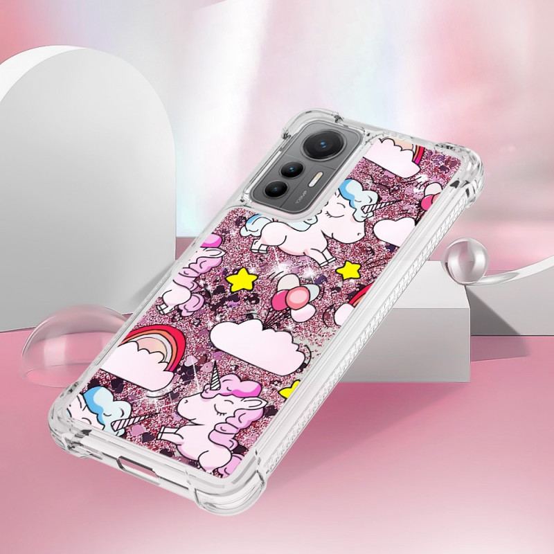 Capa Para Xiaomi 12 Lite Unicórnios Brilhantes