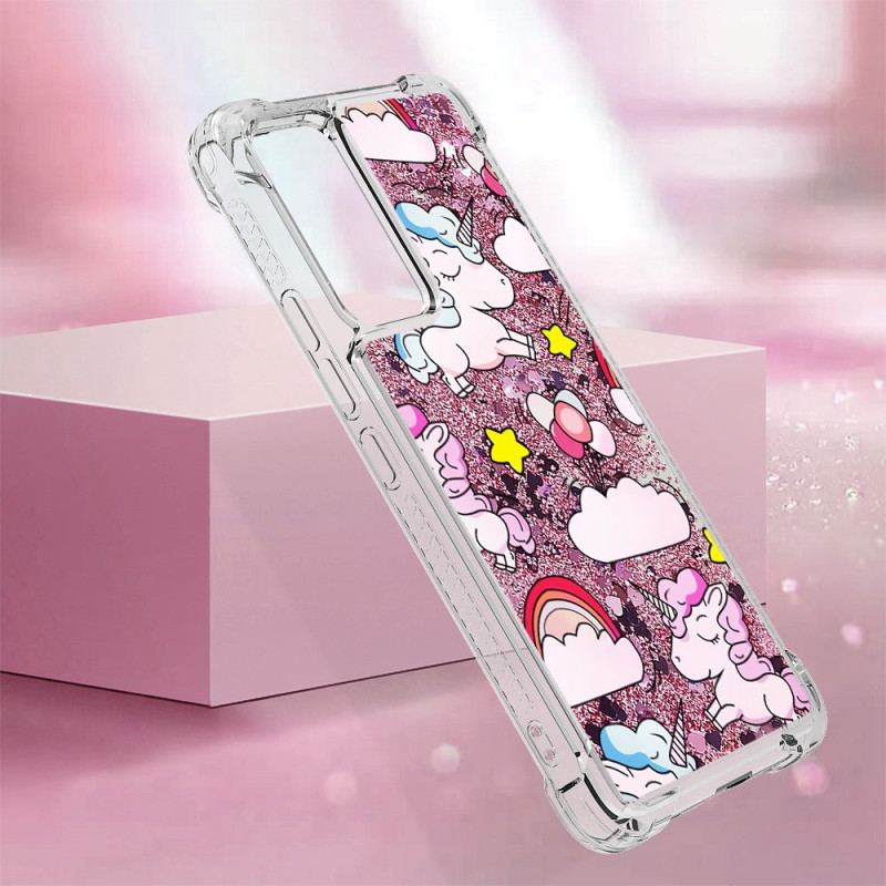 Capa Para Xiaomi 12 Lite Unicórnios Brilhantes