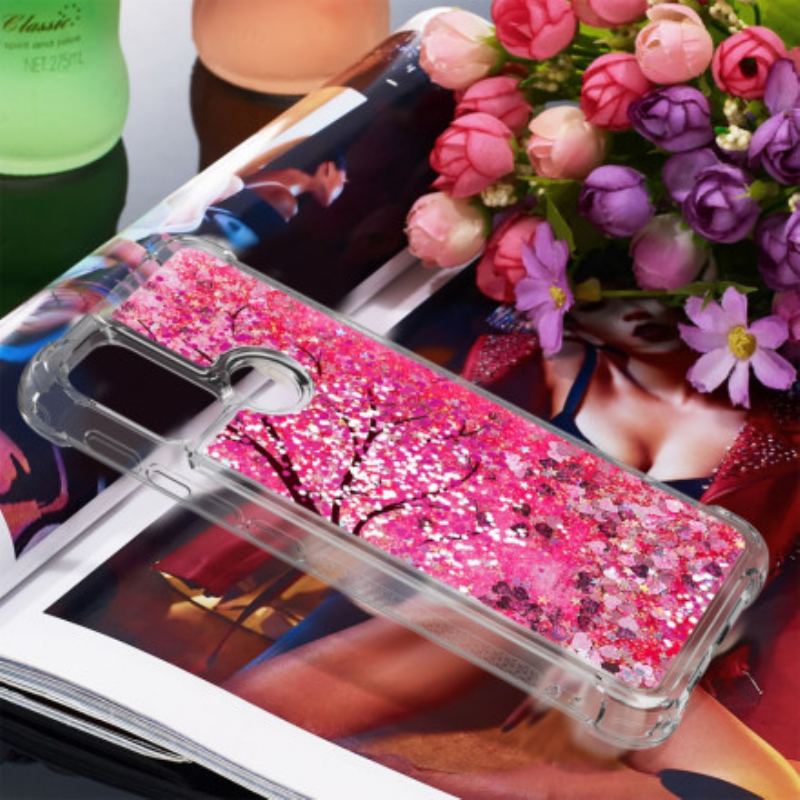 Capa De Celular Para Moto G30 / G10 Árvore Glitter