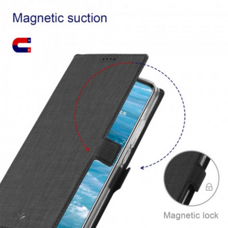 Capa De Celular Para Moto G30 / G10 Flip Dmk Vili Texturizado