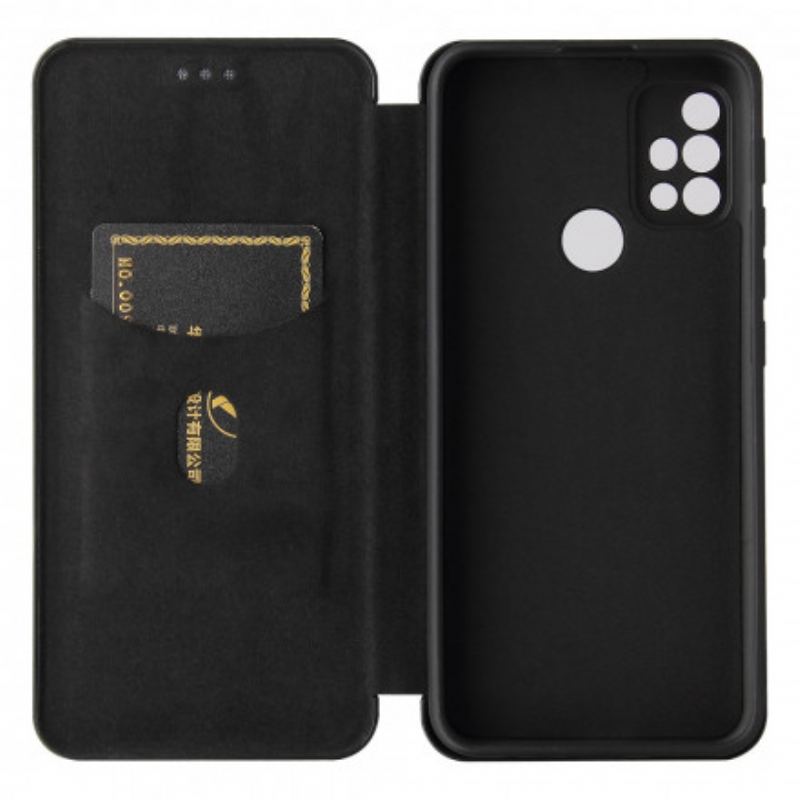 Capa De Celular Para Moto G30 / G10 Flip Silicone De Carbono Colorido