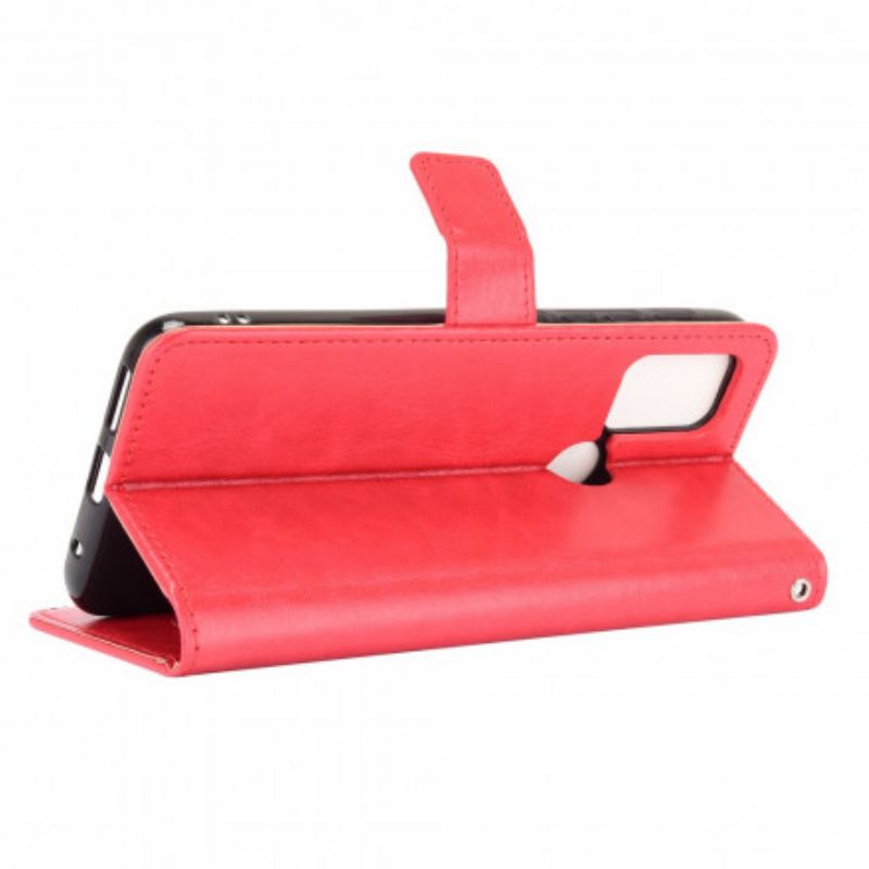 Capa De Couro Para Moto G30 / G10 Couro Falso Chamativo