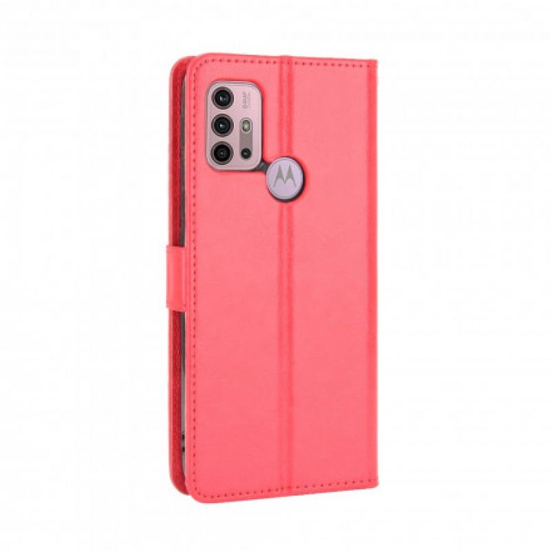 Capa De Couro Para Moto G30 / G10 Couro Falso Chamativo