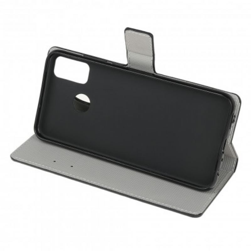 Capa Folio Para Moto G30 / G10 Borboletas E Flores