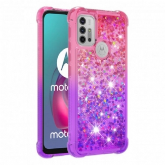 Capa Para Moto G30 / G10 Cores De Lantejoulas