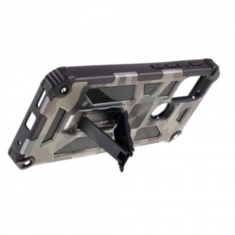 Capa Para Moto G30 / G10 Suporte Removível De Camuflagem
