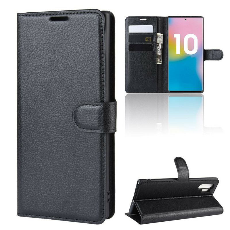 Capa Flip Para Samsung Galaxy Note 10 Plus Cores Clássicas