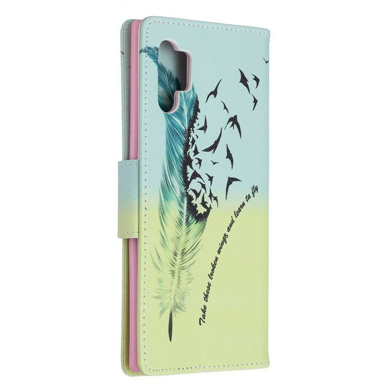 Capa Folio Para Samsung Galaxy Note 10 Plus Aprender A Voar