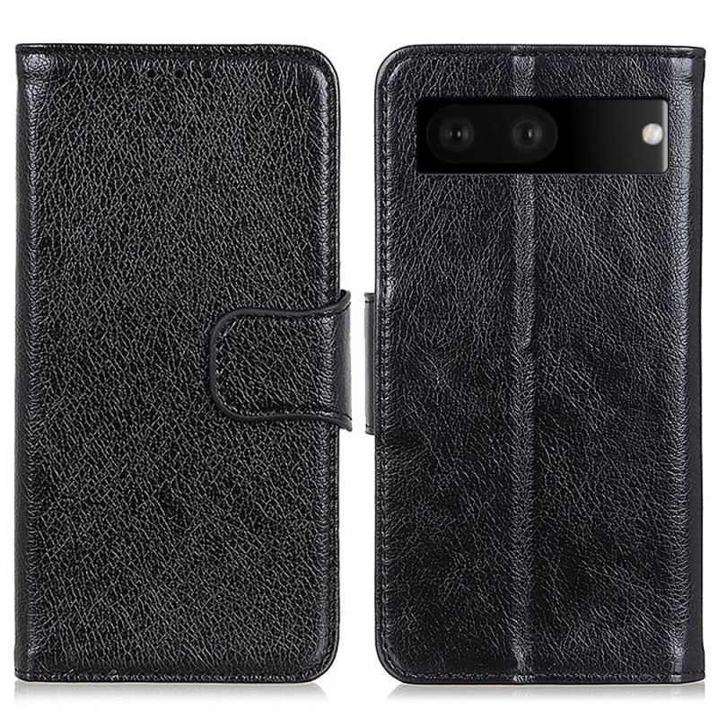 Capa De Couro Para Google Pixel 7 Couro Nappa Dividido