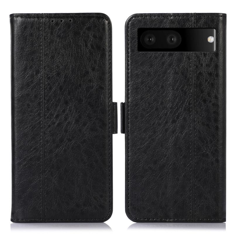 Capa De Couro Para Google Pixel 7 Texturizado