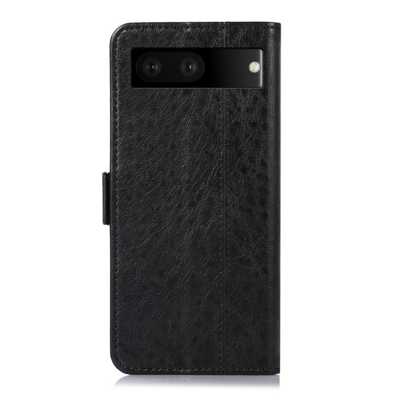 Capa De Couro Para Google Pixel 7 Texturizado