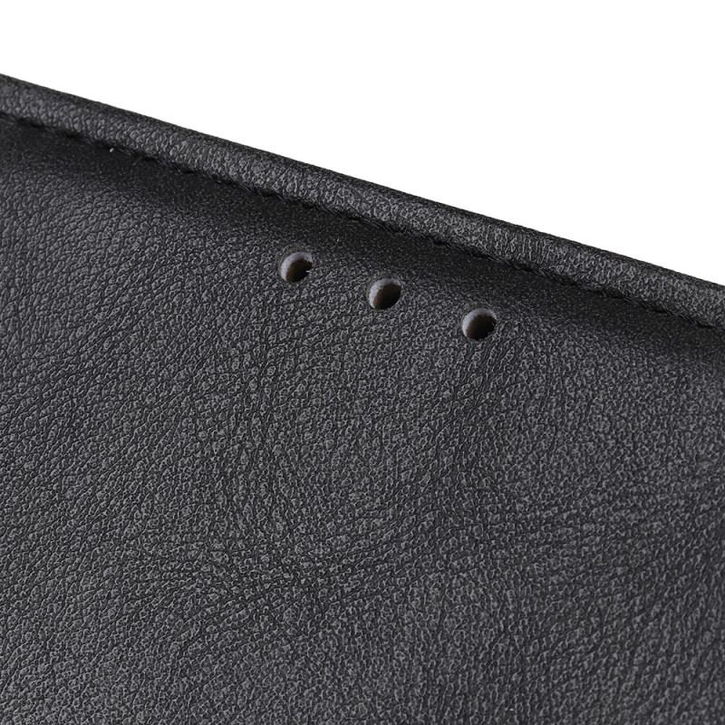 Capa Em Pele Para Google Pixel 7 Botão Magnético De Couro Falso