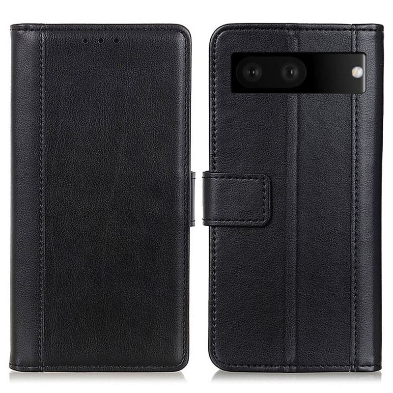 Capa Flip Para Google Pixel 7 Estilo De Couro
