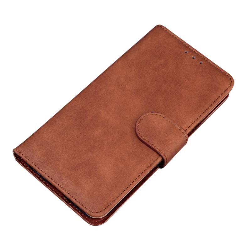 Capa Flip Para Google Pixel 7 Estilo De Couro Liso