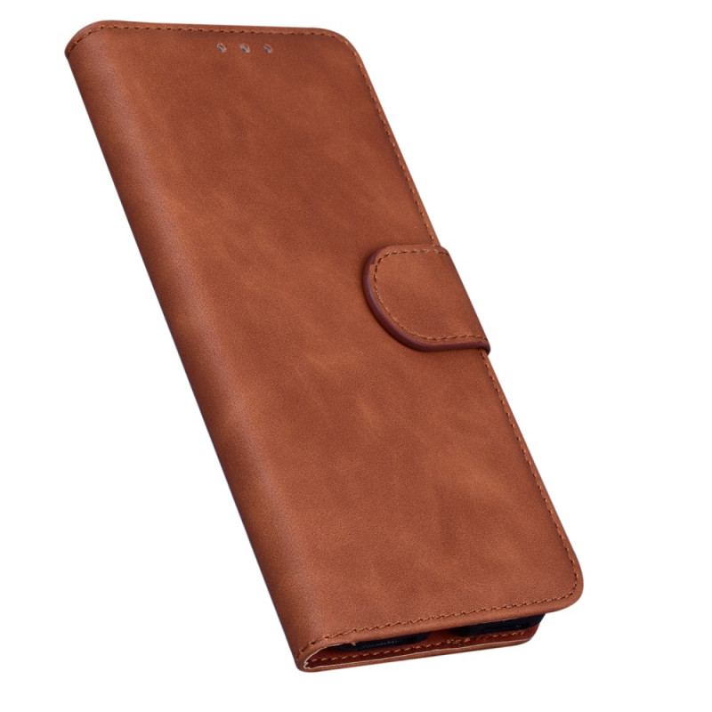 Capa Flip Para Google Pixel 7 Estilo De Couro Liso