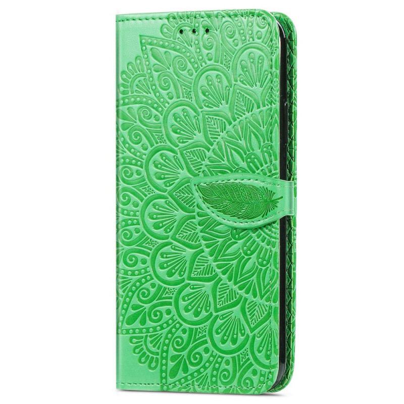 Capa Flip Para Google Pixel 7 Folhas Tribais