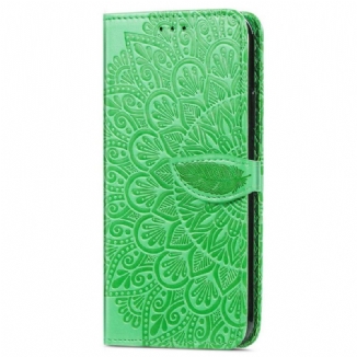 Capa Flip Para Google Pixel 7 Folhas Tribais
