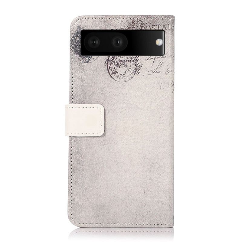 Capa Flip Para Google Pixel 7 Gato Viajante