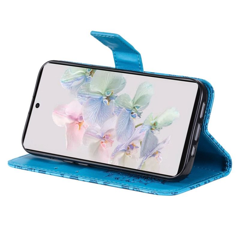 Capa Flip Para Google Pixel 7 Sol Com Cordão