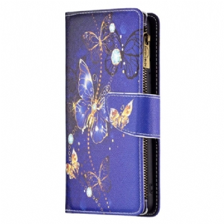 Capa Flip Para Google Pixel 7 Capa Tipo Carteira Carteira Borboletas