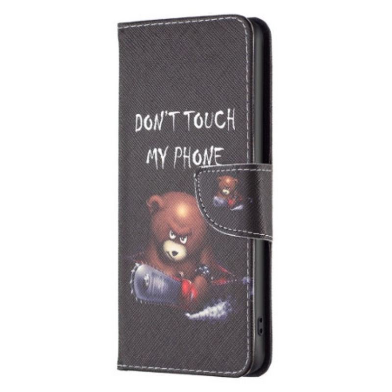 Capa Flip Para Google Pixel 7 Urso Perigoso