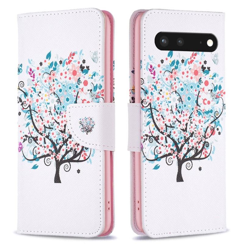 Capa Folio Para Google Pixel 7 Árvore Florida