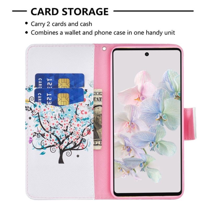Capa Folio Para Google Pixel 7 Árvore Florida