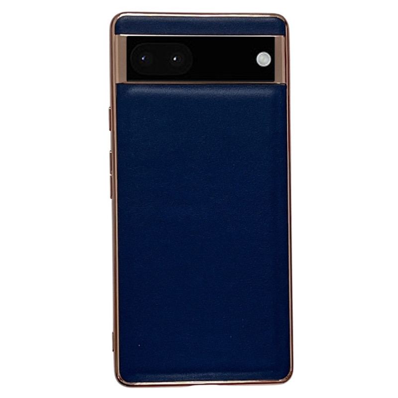 Capa Para Google Pixel 7 Elegância Em Couro Genuíno