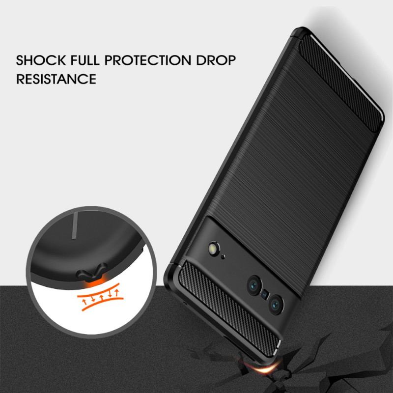 Capa Para Google Pixel 7 Fibra De Carbono Escovada