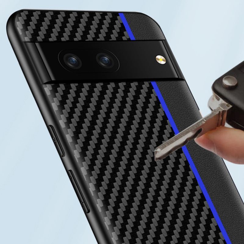 Capa Para Google Pixel 7 Linha De Fibra De Carbono