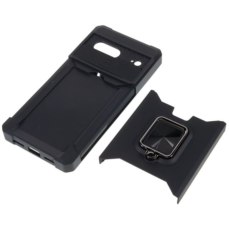 Capa Para Google Pixel 7 Suporte Para Anel E Porta-cartões