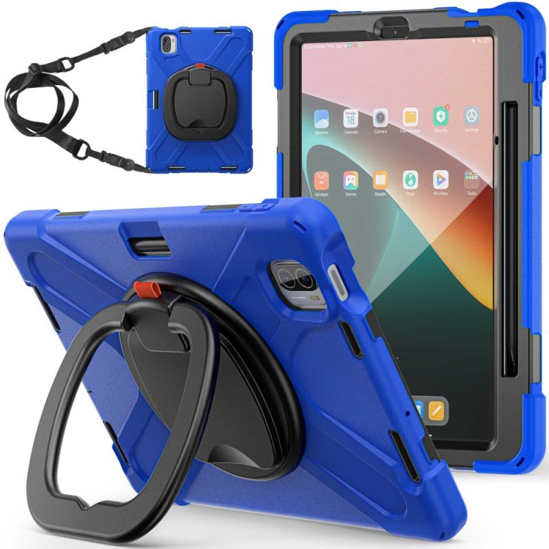 Capa Para Xiaomi Pad 5 Anel Giratório E Alça De Transporte