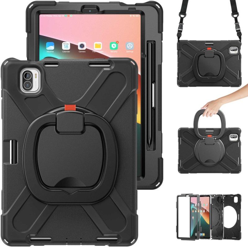 Capa Para Xiaomi Pad 5 Anel Giratório E Alça De Transporte