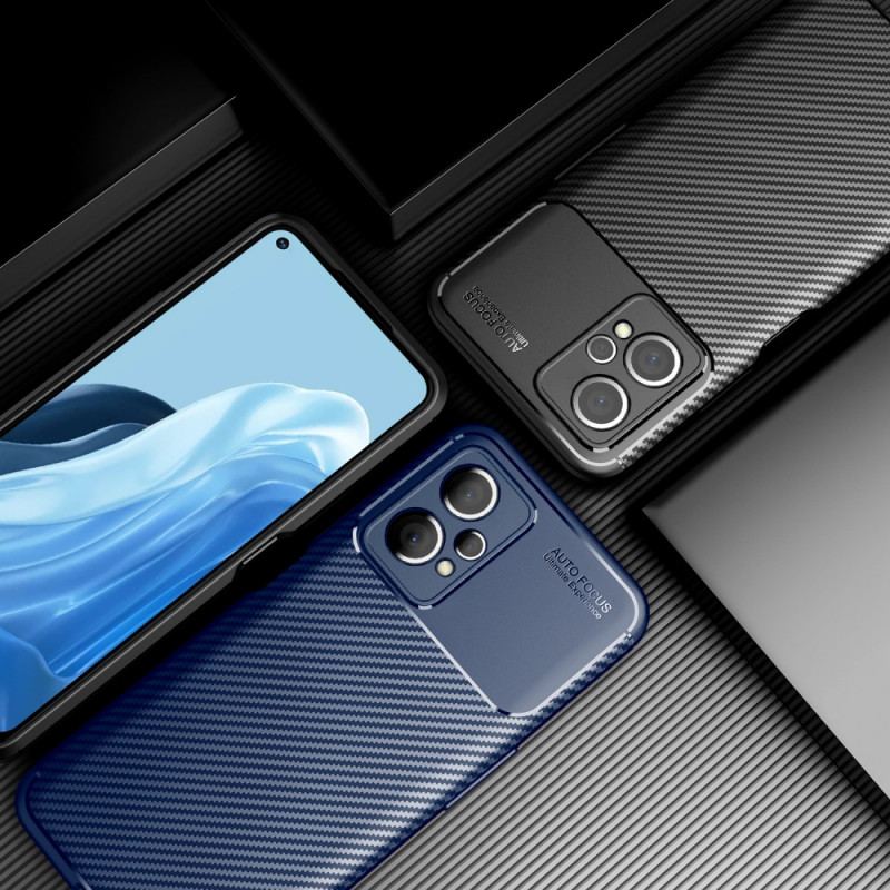 Capa Para Realme 9 5G Mangueira De Fibra De Carbono