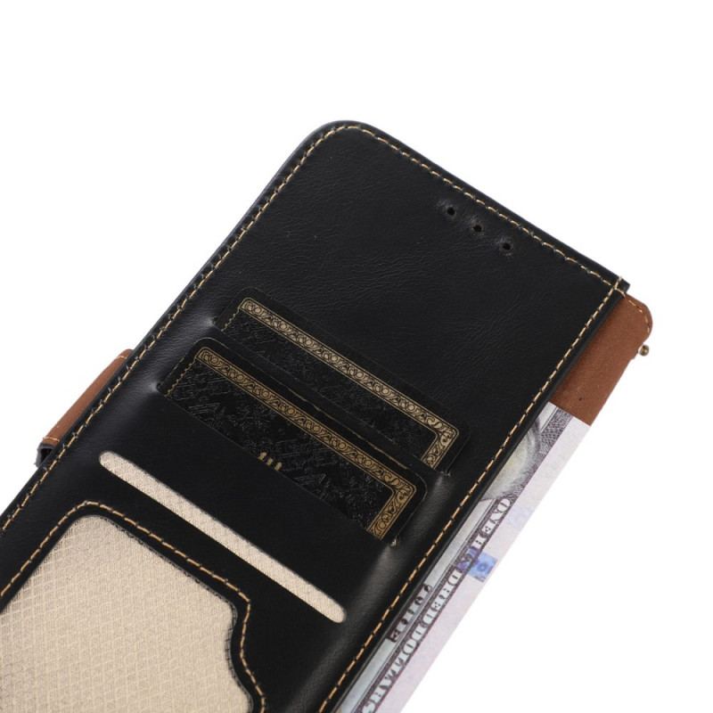 Capa De Couro Para Samsung Galaxy M33 5G Função Rfid De Couro Genuíno